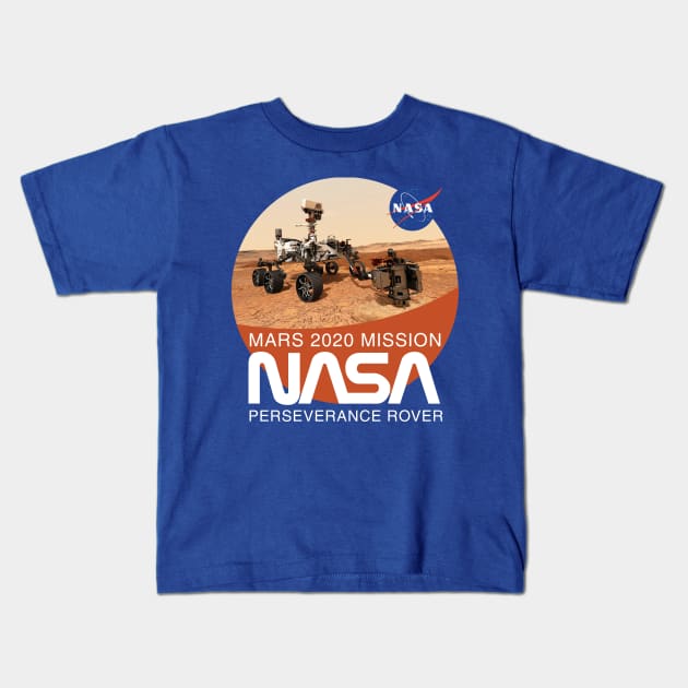 Mars Rover Perseverance T-Shirt Kids T-Shirt by Bear Tees